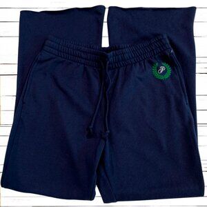 Victoria's Secret Large Everyday Fleece Sweatpants Blue Flare Cutoff Pants PINK